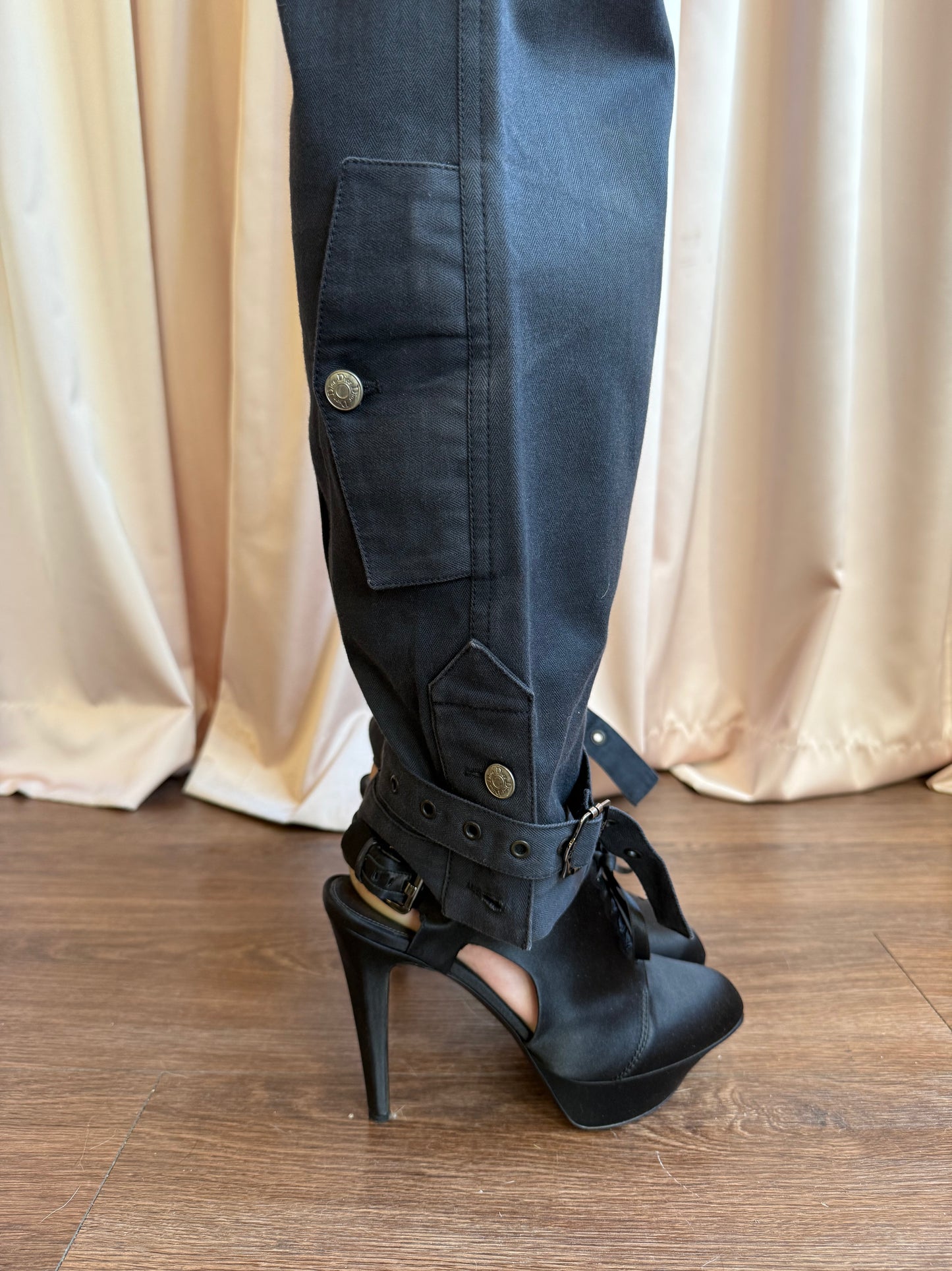 Christian Dior F/W 2003 by John Galliano Dark Grey Military Pants
