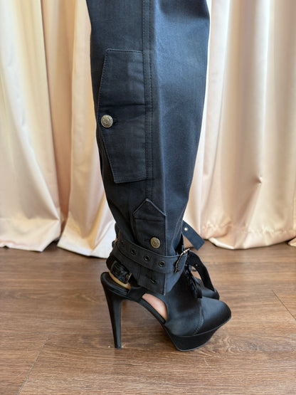 Christian Dior F/W 2003 by John Galliano Dark Grey Military Pants