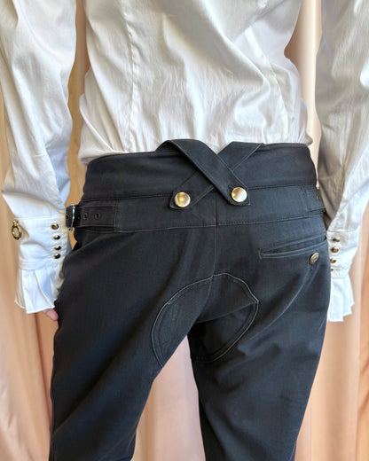 Christian Dior F/W 2003 by John Galliano Dark Grey Military Pants