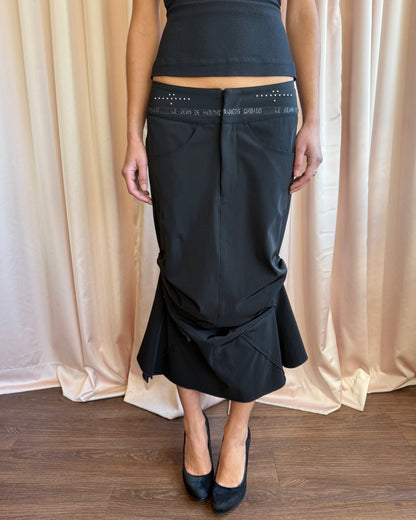 Le Jean De Marithé + François Girbaud Black Mermaid Skirt