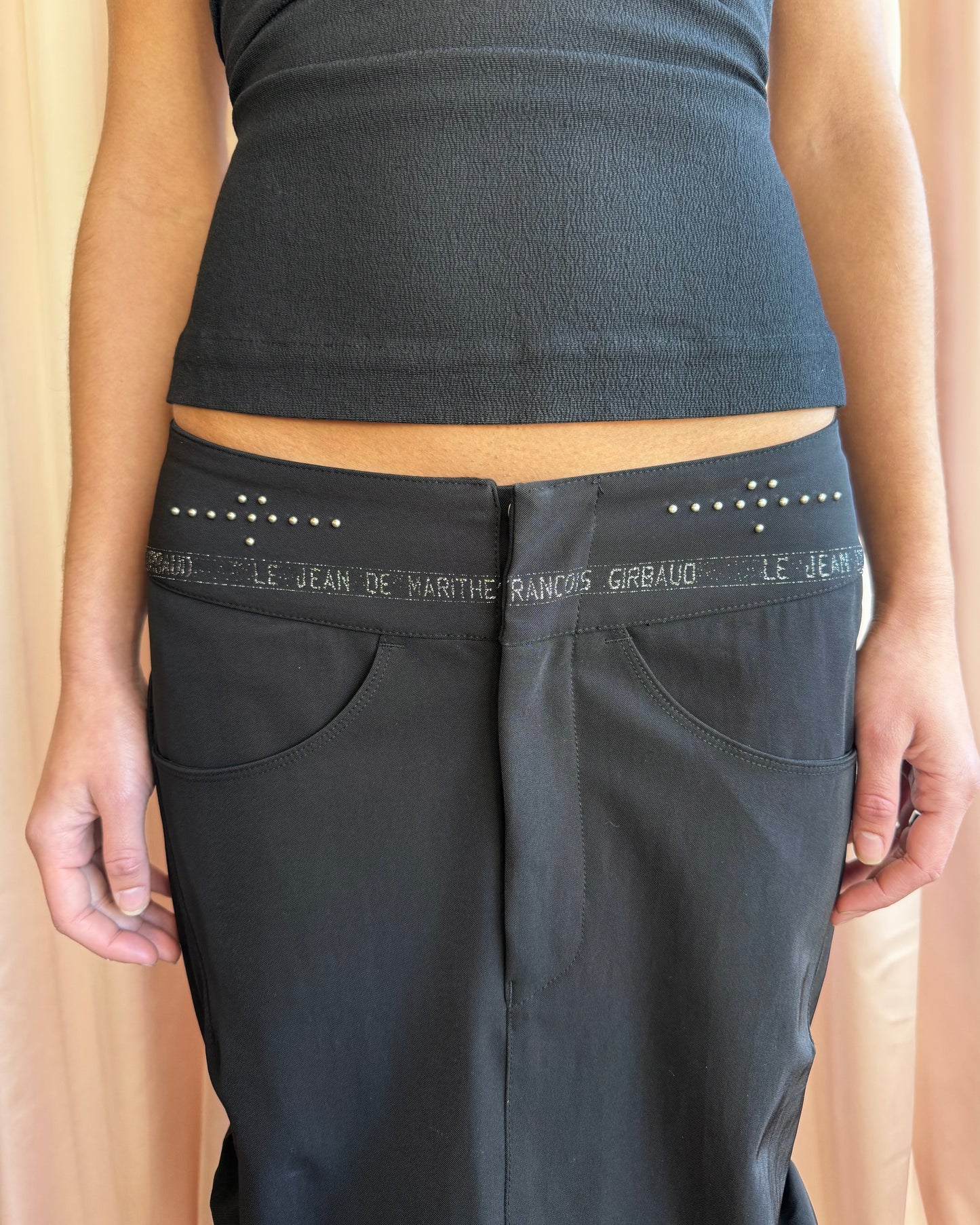 Le Jean De Marithé + François Girbaud Black Mermaid Skirt