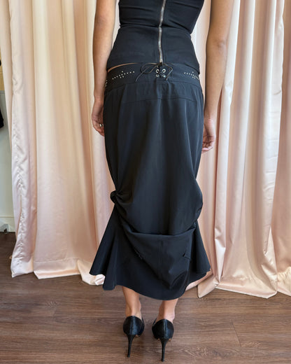 Le Jean De Marithé + François Girbaud Black Mermaid Skirt