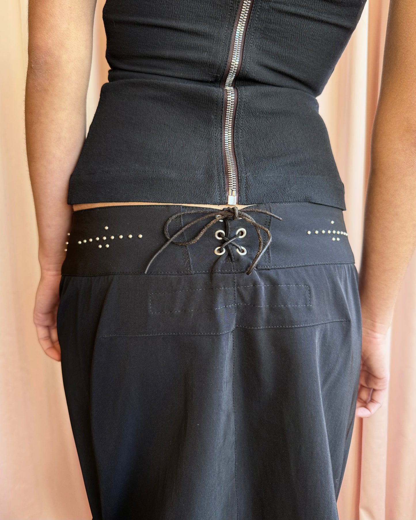 Le Jean De Marithé + François Girbaud Black Mermaid Skirt