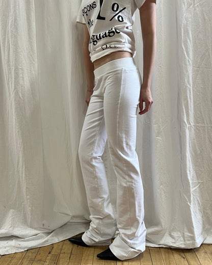 Prada Sport White Flare Leg Pants