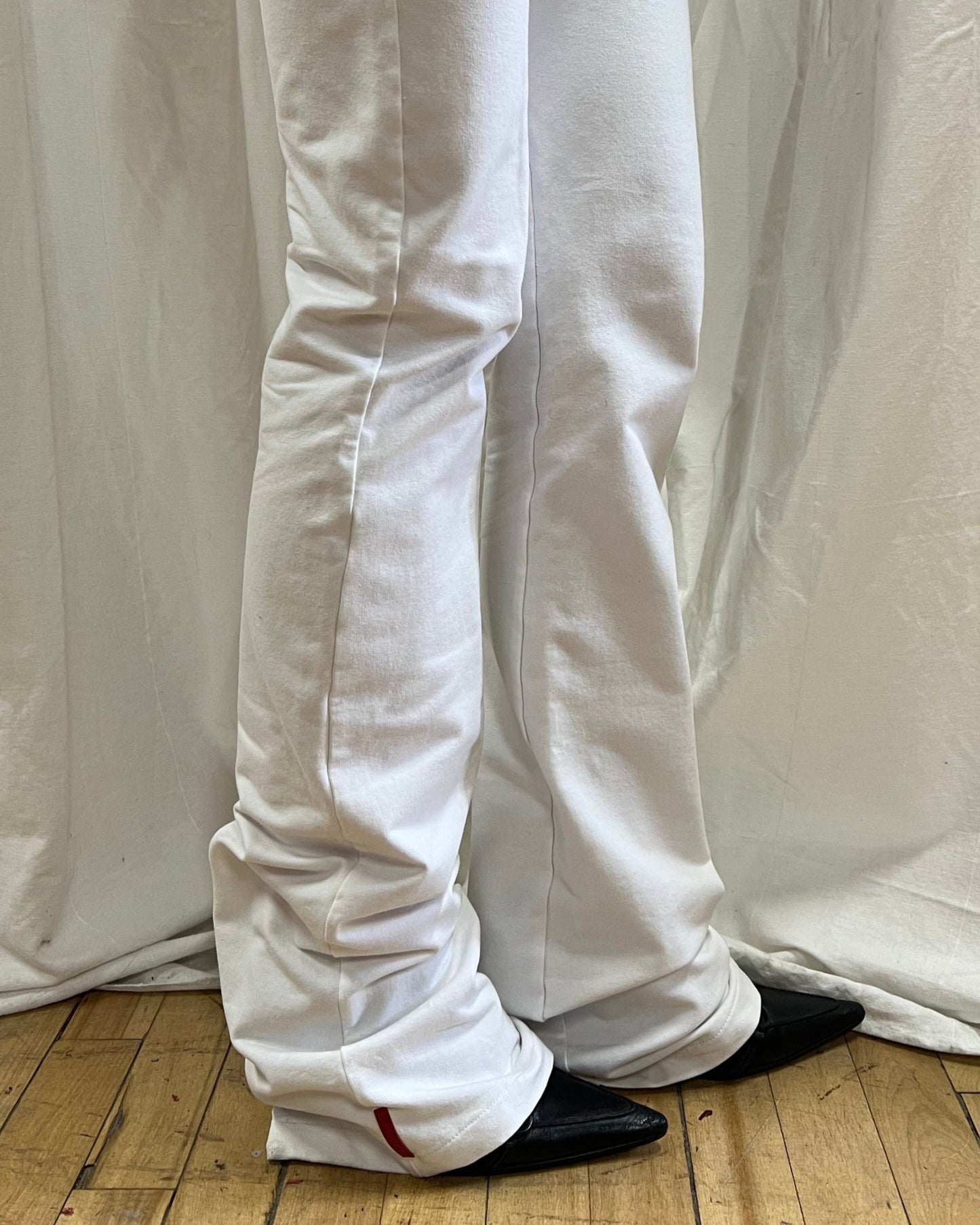 Prada Sport White Flare Leg Pants