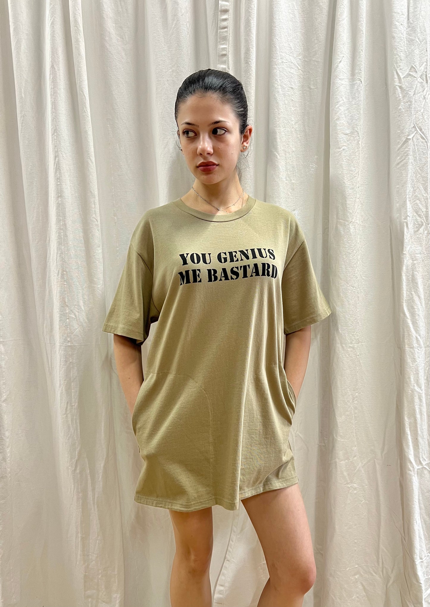 Hysteric Glamour "You Genius Me Bastard" Oversized Pocket Tee