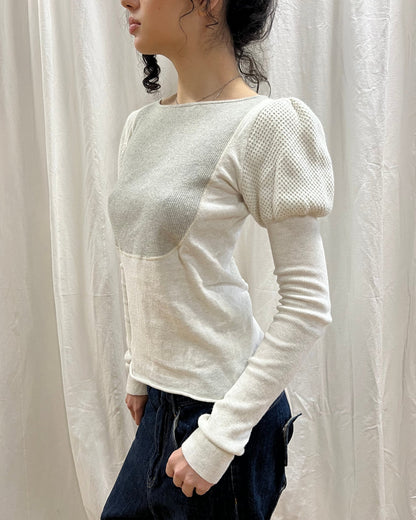 Kapital Waffle Knit Long Sleeve Top