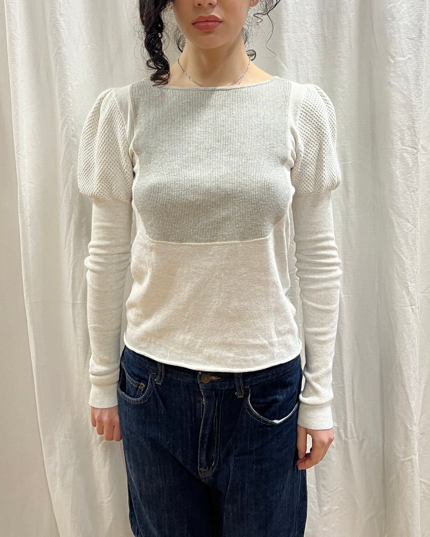 Kapital Waffle Knit Long Sleeve Top