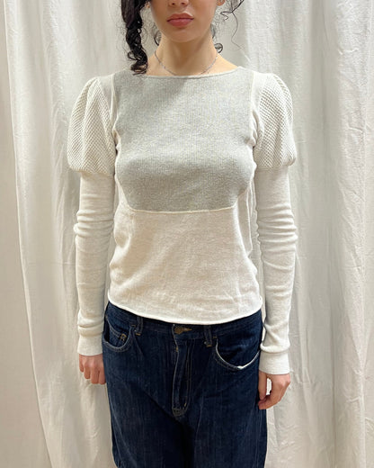 Kapital Waffle Knit Long Sleeve Top