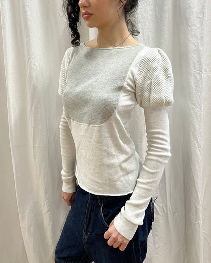 Kapital Waffle Knit Long Sleeve Top