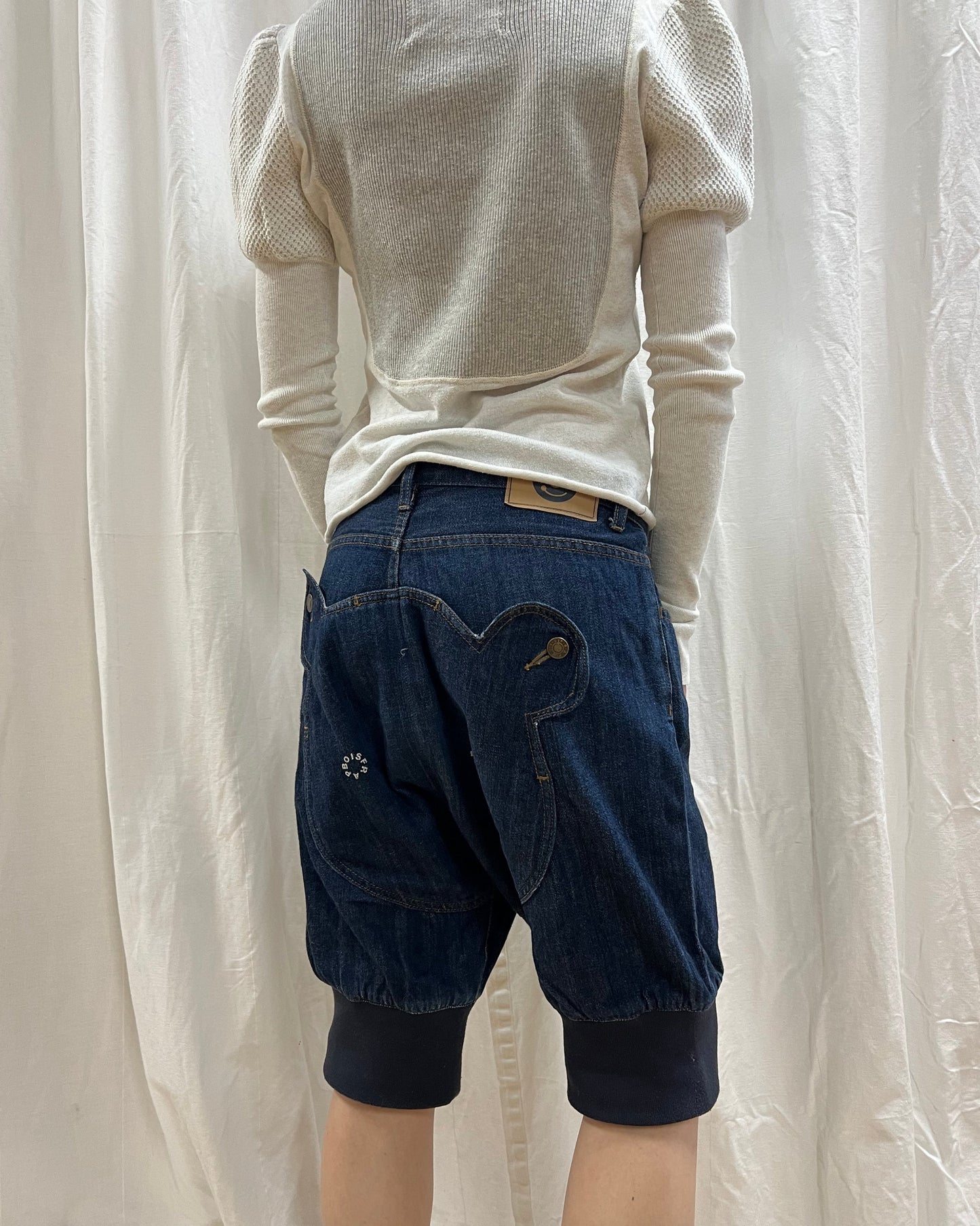 Japanese Brand Teddy Bear Denim Shorts