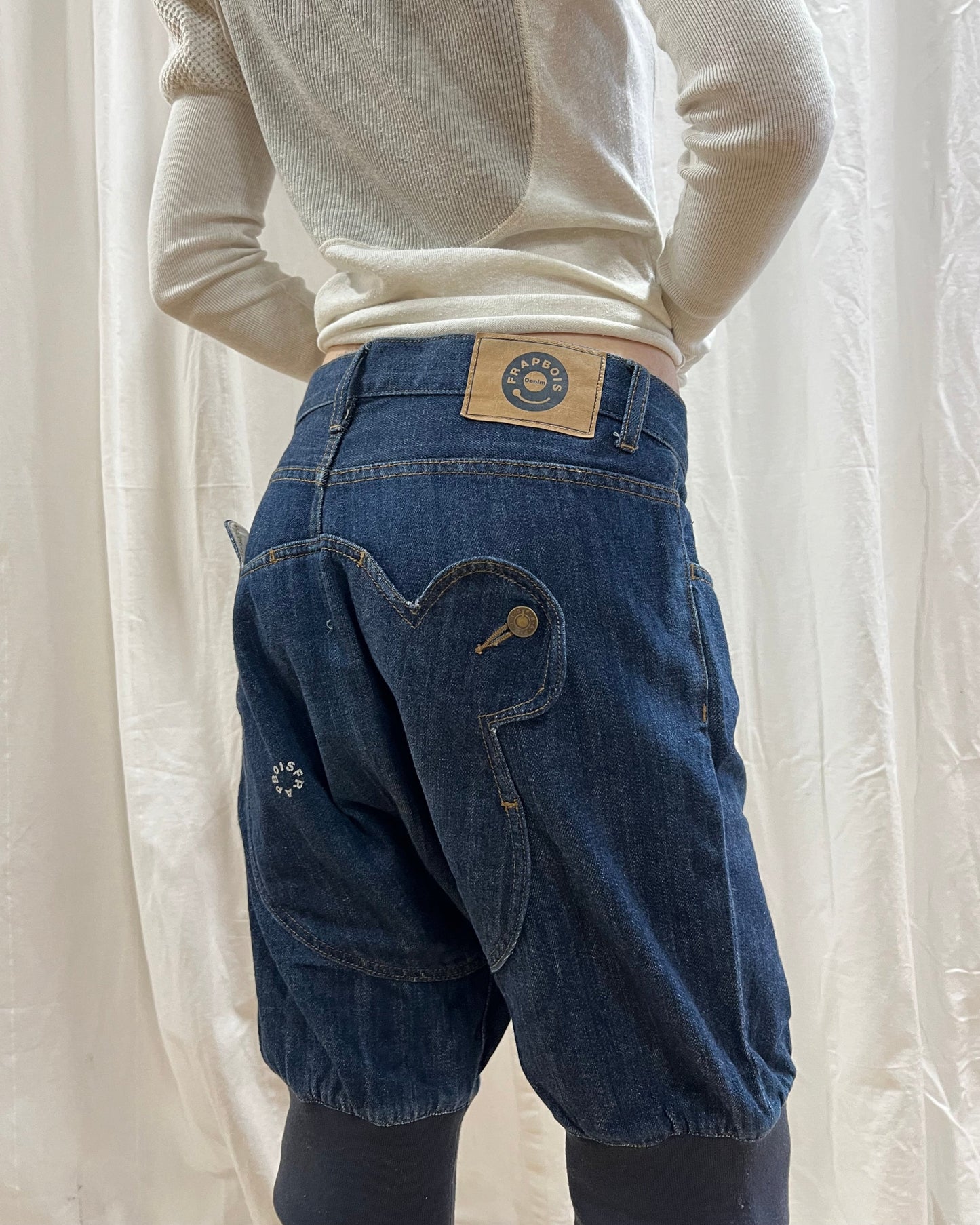 Japanese Brand Teddy Bear Denim Shorts