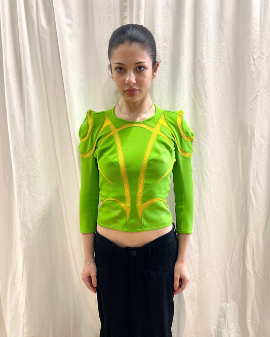 Junya Watanabe S/S 2013 Green Mesh Top